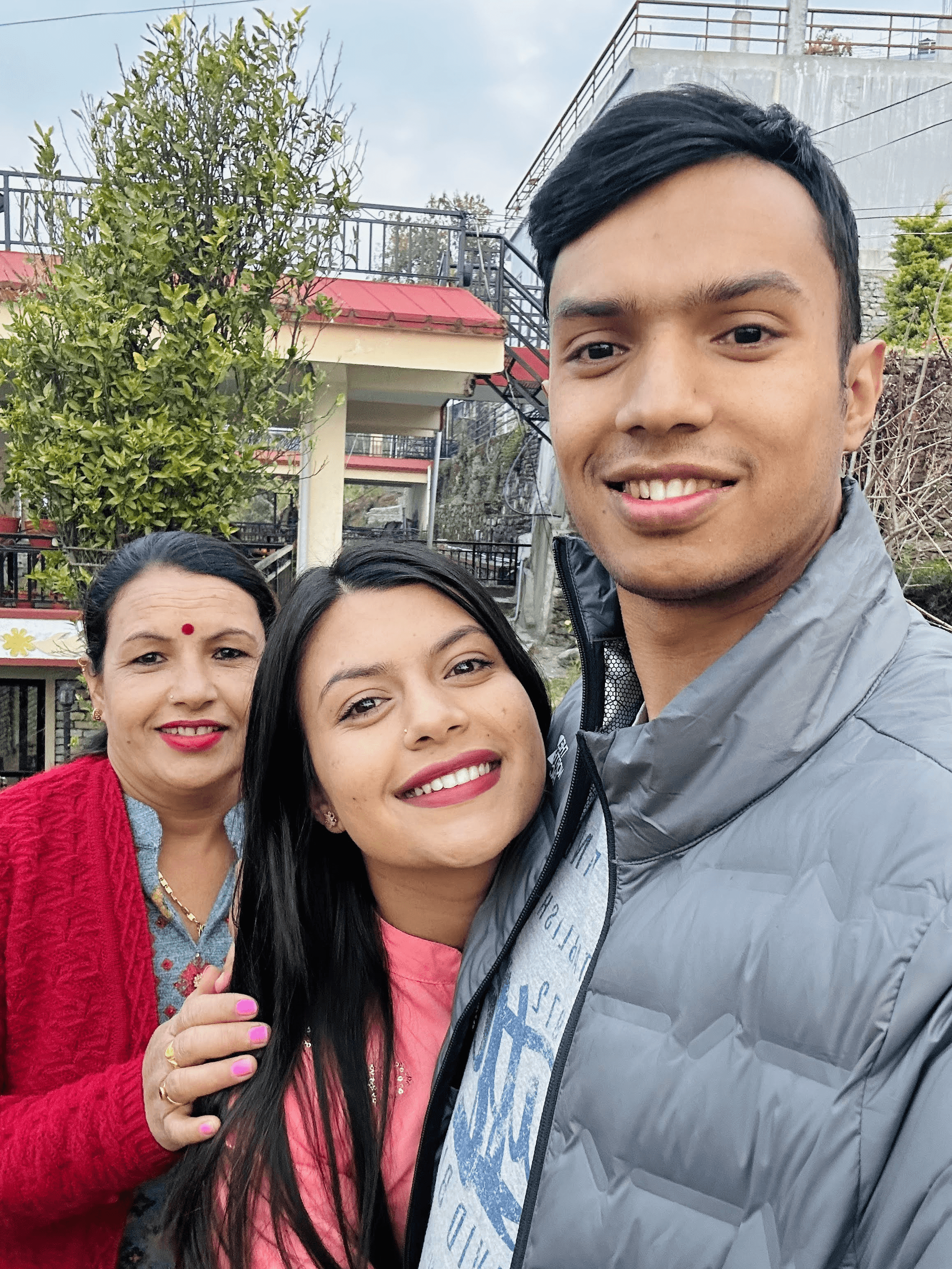 family of mother (Maya), son (Suman) and daughter (Suraksha)