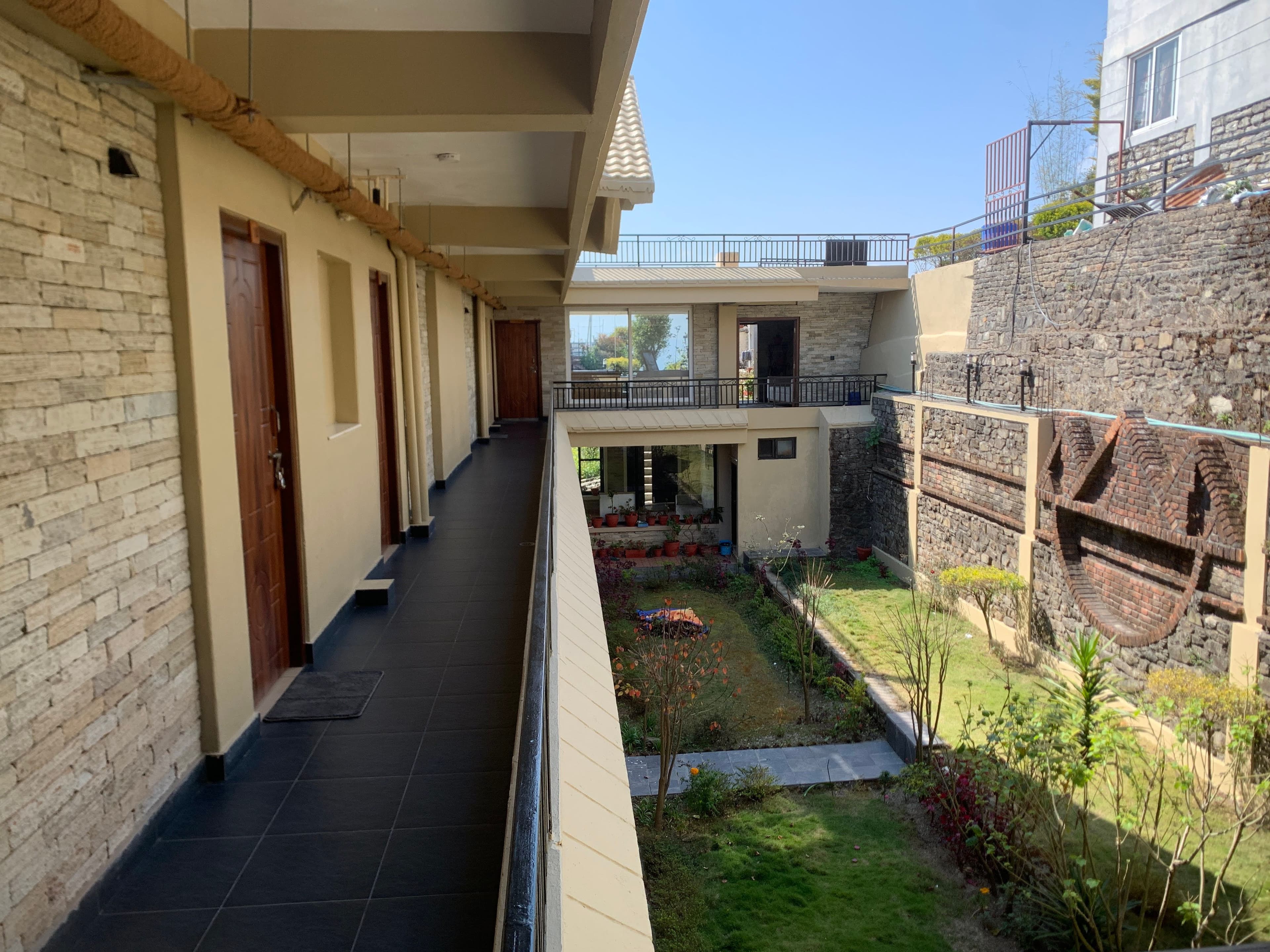 long hotel building, exterior