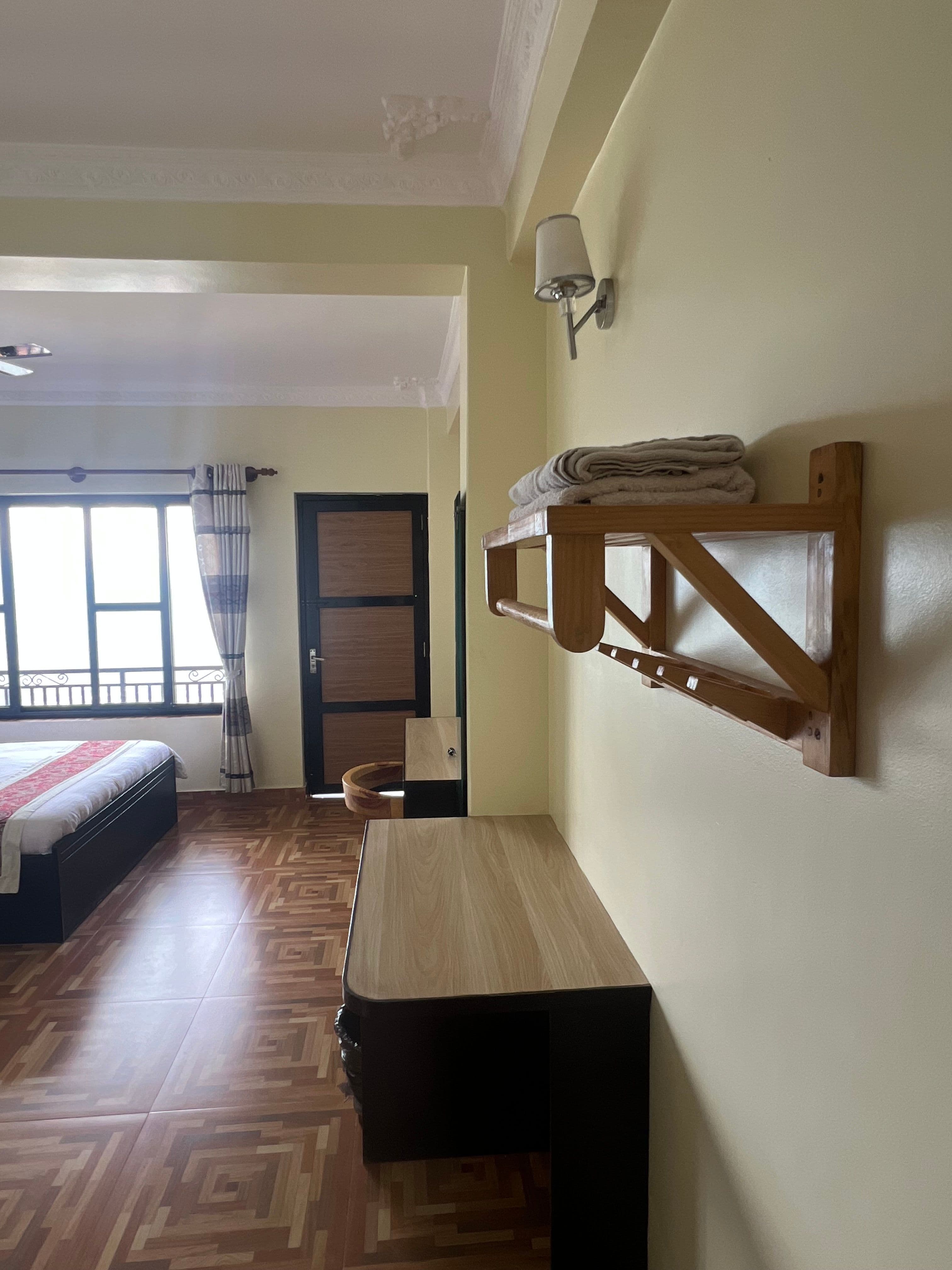 dressing area and desk